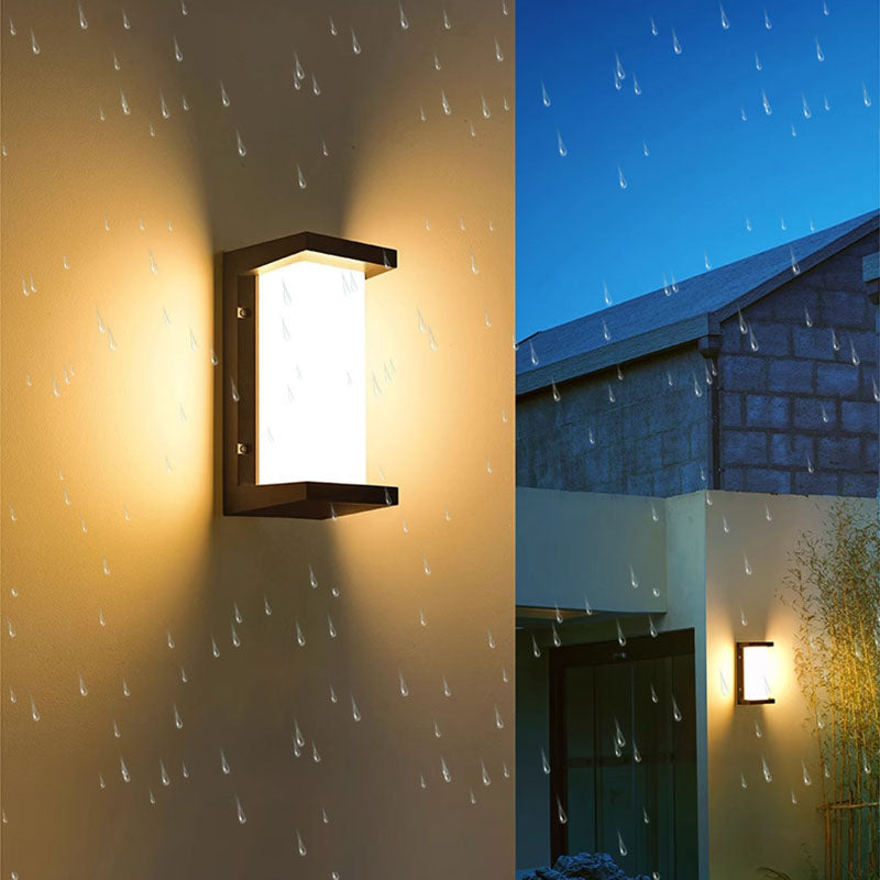 Morley Panel Wall Sconce, IP65 Waterproof LED Outdoor Panel Light for Doorway & Driveway