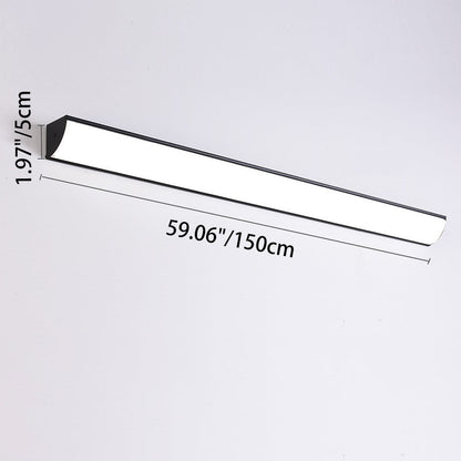 Halden Linear Outdoor Wall Light, Black IP65 Waterproof LED Up Down Wall Sconce for Porch, Patio & Garden Wall