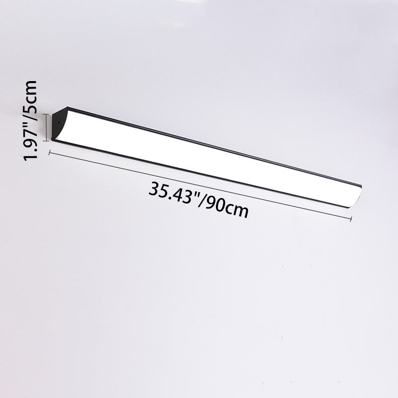 Halden Linear Outdoor Wall Light, Black IP65 Waterproof LED Up Down Wall Sconce for Porch, Patio & Garden Wall