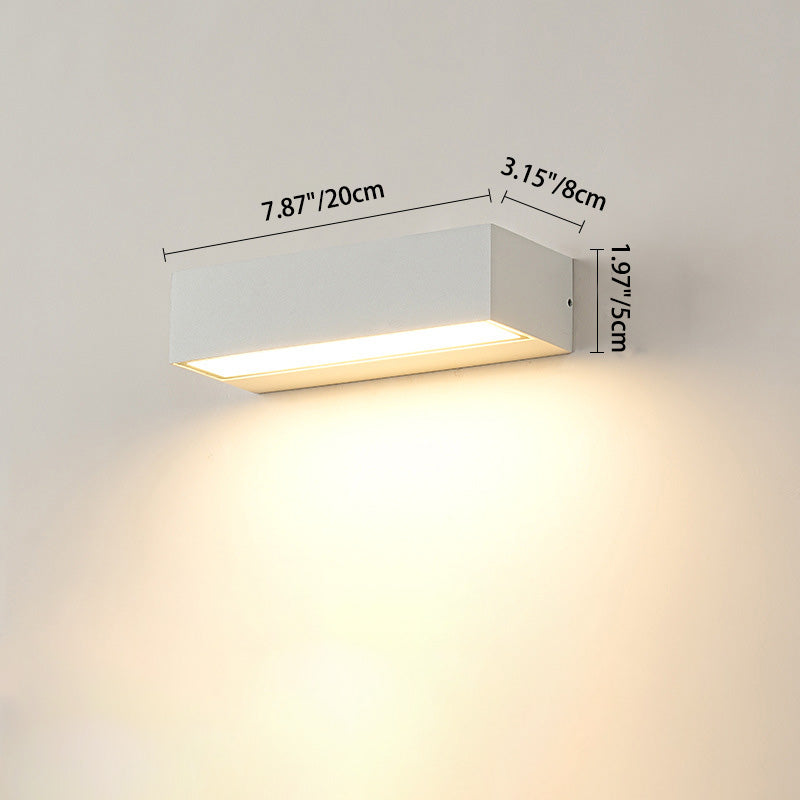 Tenby Linear Bar Wall Light, Black IP65 Waterproof LED Outdoor Wall Sconce for Porch, Patio, Fence & Driveway