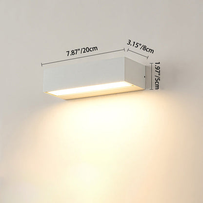 Tenby Linear Bar Wall Light, Black IP65 Waterproof LED Outdoor Wall Sconce for Porch, Patio, Fence & Driveway
