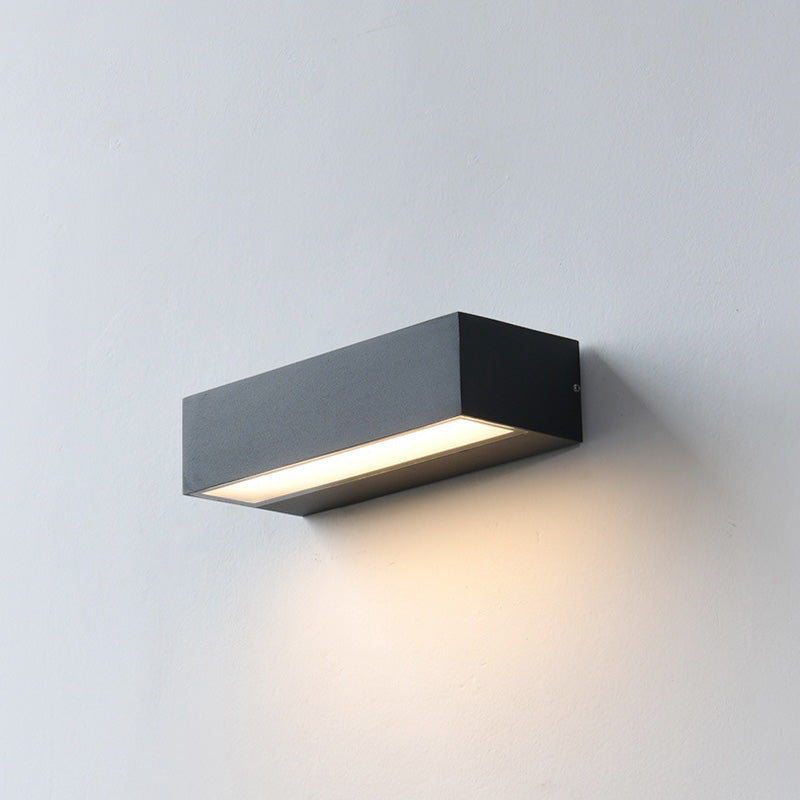 Tenby Linear Bar Wall Light, Black IP65 Waterproof LED Outdoor Wall Sconce for Porch, Patio, Fence & Driveway