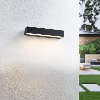 Tenby Linear Bar Wall Light, Black IP65 Waterproof LED Outdoor Wall Sconce for Porch, Patio, Fence & Driveway