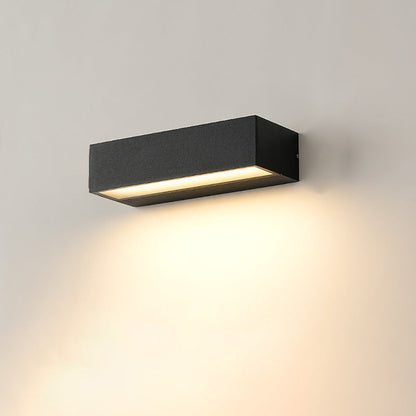 Tenby Linear Bar Wall Light, Black IP65 Waterproof LED Outdoor Wall Sconce for Porch, Patio, Fence & Driveway