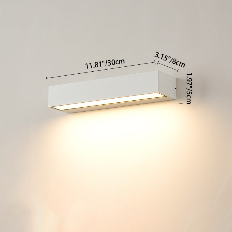 Tenby Linear Bar Wall Light, Black IP65 Waterproof LED Outdoor Wall Sconce for Porch, Patio, Fence & Driveway