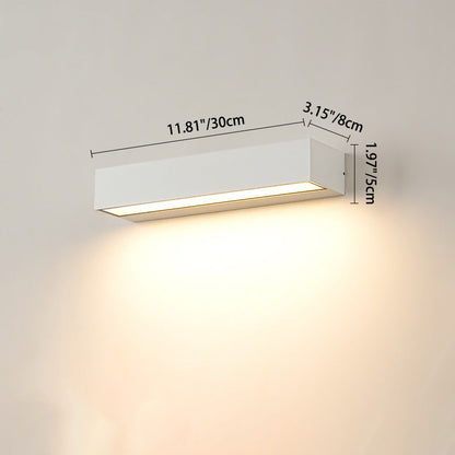 Tenby Linear Bar Wall Light, Black IP65 Waterproof LED Outdoor Wall Sconce for Porch, Patio, Fence & Driveway