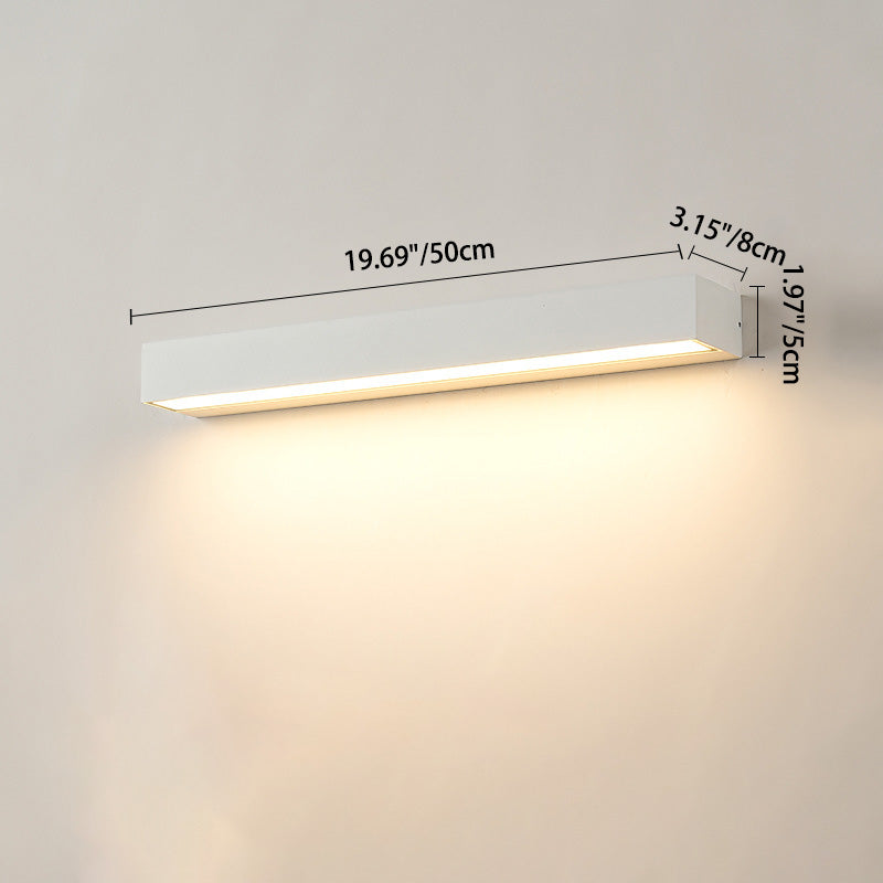 Tenby Linear Bar Wall Light, Black IP65 Waterproof LED Outdoor Wall Sconce for Porch, Patio, Fence & Driveway