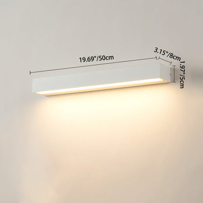 Tenby Linear Bar Wall Light, Black IP65 Waterproof LED Outdoor Wall Sconce for Porch, Patio, Fence & Driveway