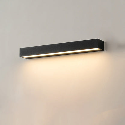 Tenby Linear Bar Wall Light, Black IP65 Waterproof LED Outdoor Wall Sconce for Porch, Patio, Fence & Driveway