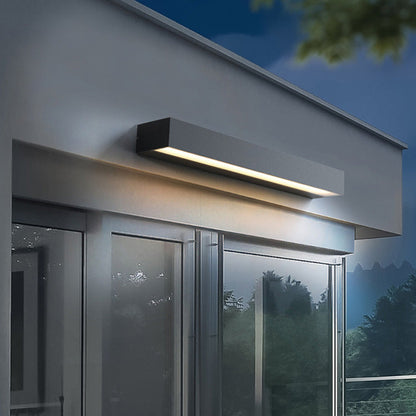 Tenby Linear Bar Wall Light, Black IP65 Waterproof LED Outdoor Wall Sconce for Porch, Patio, Fence & Driveway