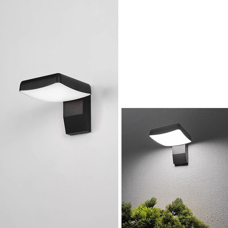 Ryland Rotating Wall Light, Black White IP65 Waterproof LED Motion Sensor Outdoor Light for Driveway & Garage