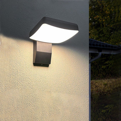 Ryland Rotating Wall Light, Black White IP65 Waterproof LED Motion Sensor Outdoor Light for Driveway & Garage