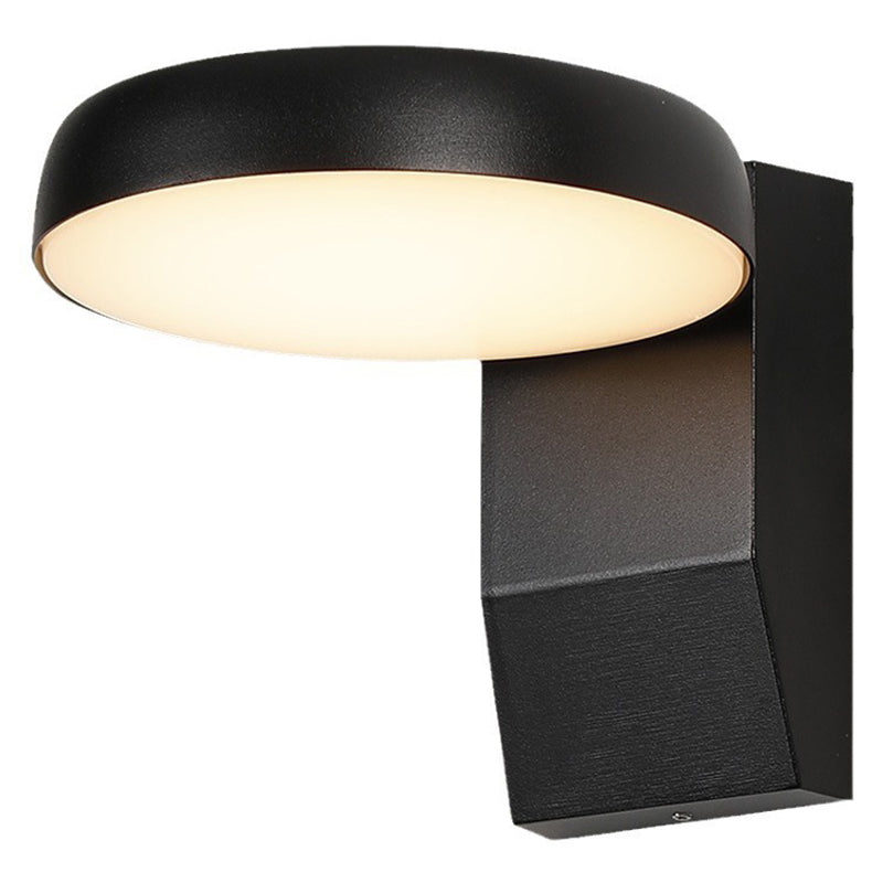 Ryland Rotating Wall Light, Black White IP65 Waterproof LED Motion Sensor Outdoor Light for Driveway & Garage