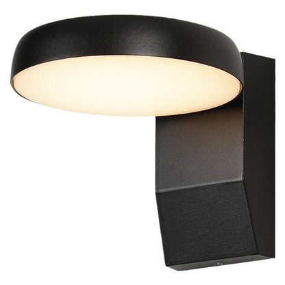 Ryland Rotating Wall Light, Black White IP65 Waterproof LED Motion Sensor Outdoor Light for Driveway & Garage