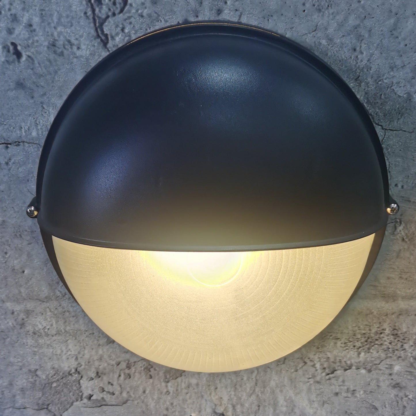 Ashby Frosted Globe Sconce, Frosted Glass E26 Wall Light for Covered Porch, Hallway & Workshop