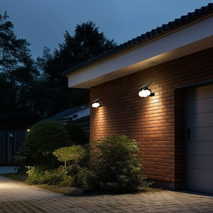 Norton Solar Wedge Sconce, Black Wireless Solar Outdoor Wall Light for Fence, Shed & Gate Post