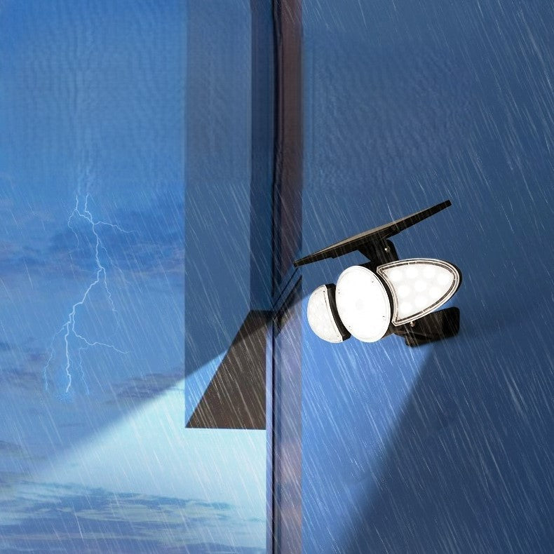 Norton Solar Wedge Sconce, Black Wireless Solar Outdoor Wall Light for Fence, Shed & Gate Post