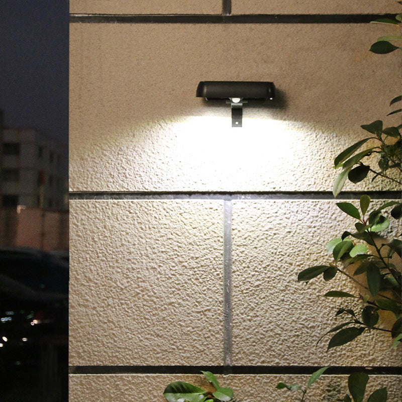 Reeve Solar Security Light, Black Waterproof Wireless Solar Wall Light for Gate, Door & Garage