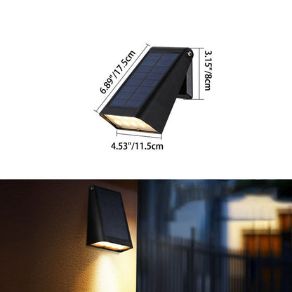 Norton Solar Wedge Sconce, Black Wireless Solar Outdoor Wall Light for Fence, Shed & Gate Post