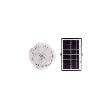 Solstice Solar Ceiling Light, White Solar Shed Light for Workshop, Summerhouse & Garden Room