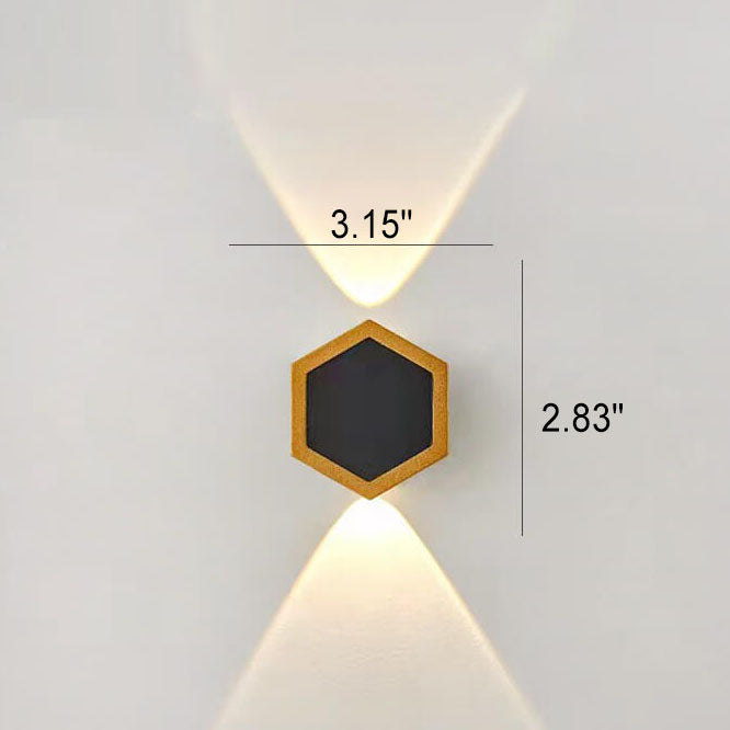 Comb Hexagon Wall Sconce, Honeycomb LED Outdoor Wall Light for Patio, Entrance & Garden Wall