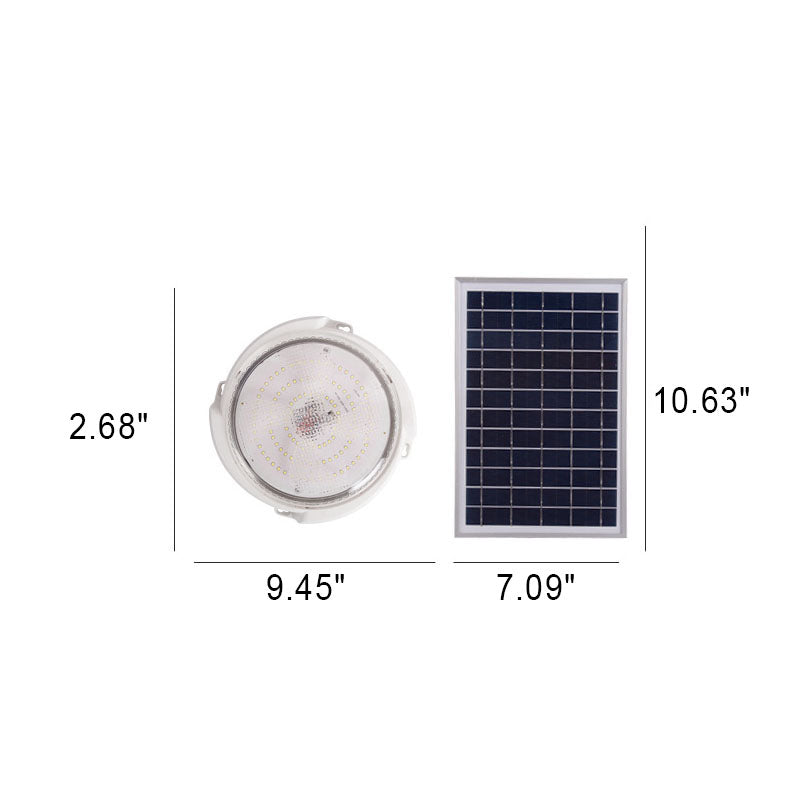 Solstice Solar Ceiling Light, White Solar Shed Light for Workshop, Summerhouse & Garden Room
