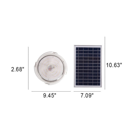 Solstice Solar Ceiling Light, White Solar Shed Light for Workshop, Summerhouse & Garden Room