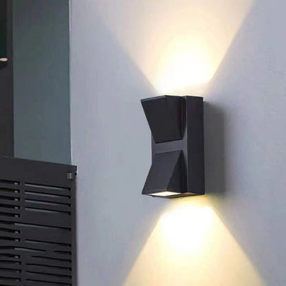 Pike Miniature Beam Wall Light, Black IP65 Waterproof LED Outdoor Sconce for Steps, Path & Garden Wall