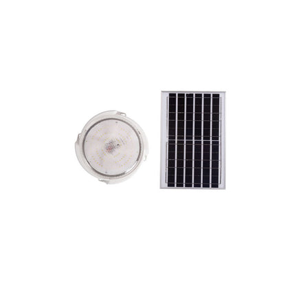 Solstice Solar Ceiling Light, White Solar Shed Light for Workshop, Summerhouse & Garden Room