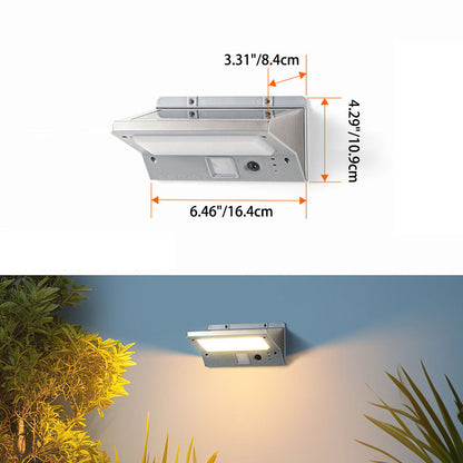 Norton Solar Wedge Sconce, Black Wireless Solar Outdoor Wall Light for Fence, Shed & Gate Post