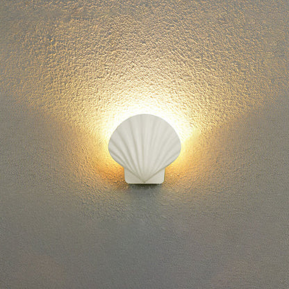 Cowrie Shell Wall Sconce, IP65 Waterproof LED Outdoor Wall Light for Courtyard, Terrace & Garden Wall