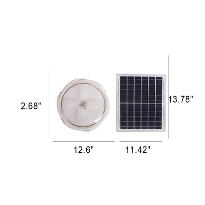 Solstice Solar Ceiling Light, White Solar Shed Light for Workshop, Summerhouse & Garden Room