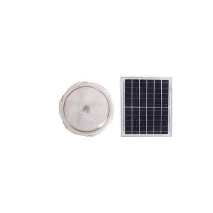 Solstice Solar Ceiling Light, White Solar Shed Light for Workshop, Summerhouse & Garden Room