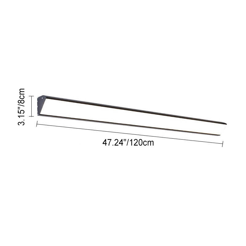 Ridley Wide Bar Wall Light, Black IP65 Waterproof LED Outdoor Linear Sconce for Garage, Facade & Garden Wall