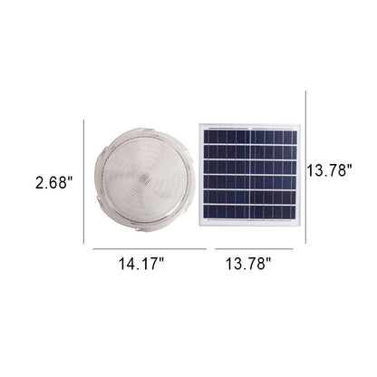 Solstice Solar Ceiling Light, White Solar Shed Light for Workshop, Summerhouse & Garden Room