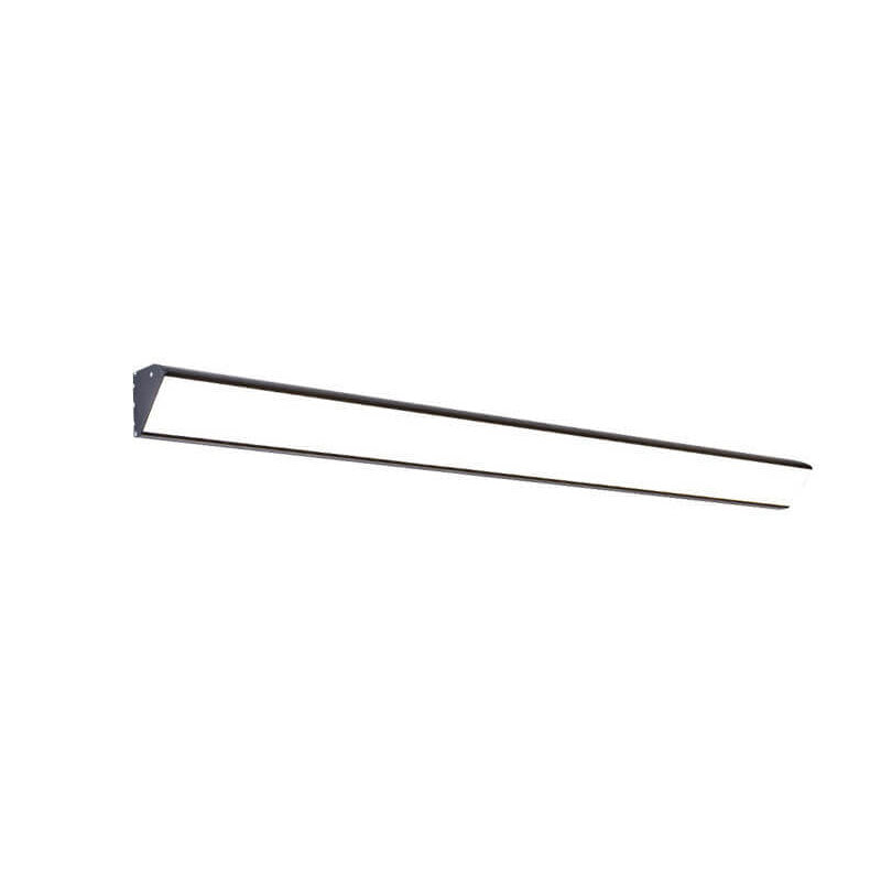 Ridley Wide Bar Wall Light, Black IP65 Waterproof LED Outdoor Linear Sconce for Garage, Facade & Garden Wall