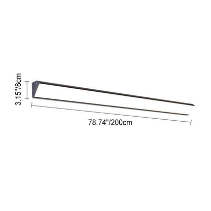 Ridley Wide Bar Wall Light, Black IP65 Waterproof LED Outdoor Linear Sconce for Garage, Facade & Garden Wall