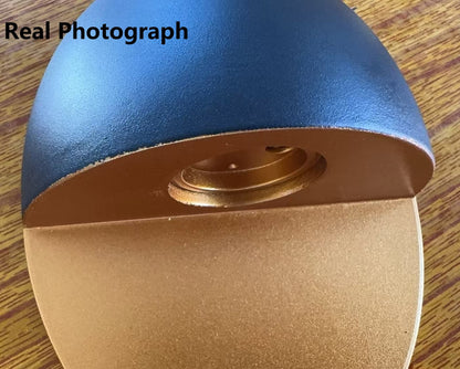 Linden Round Wall Sconce, Platinum Black Gold IP65 Waterproof 6W LED Outdoor Porch Light for Doorway, Corridor & Balcony