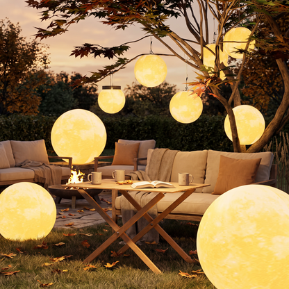 Outdoor lighting in use