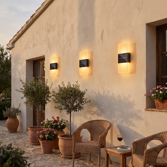 Outdoor lighting in use