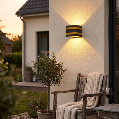 Outdoor lighting in use