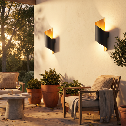 Outdoor lighting in use