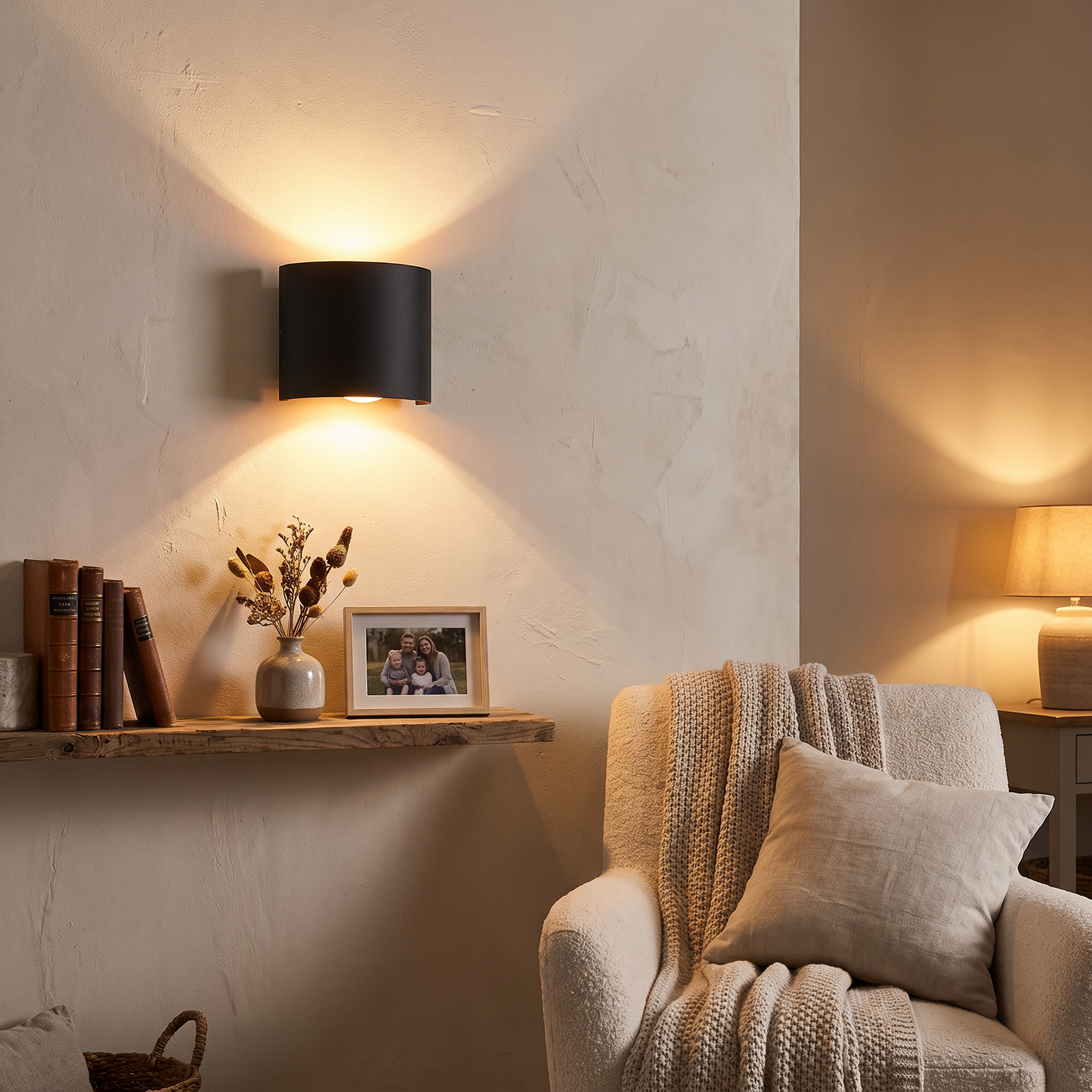 Outdoor lighting in use