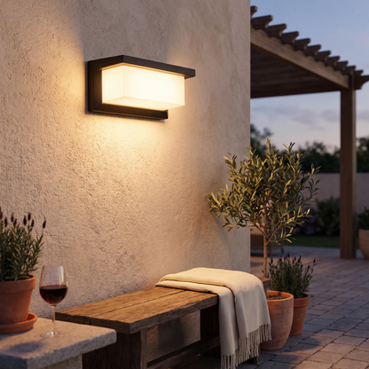 Outdoor lighting in use