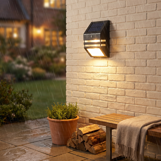 Outdoor lighting in use