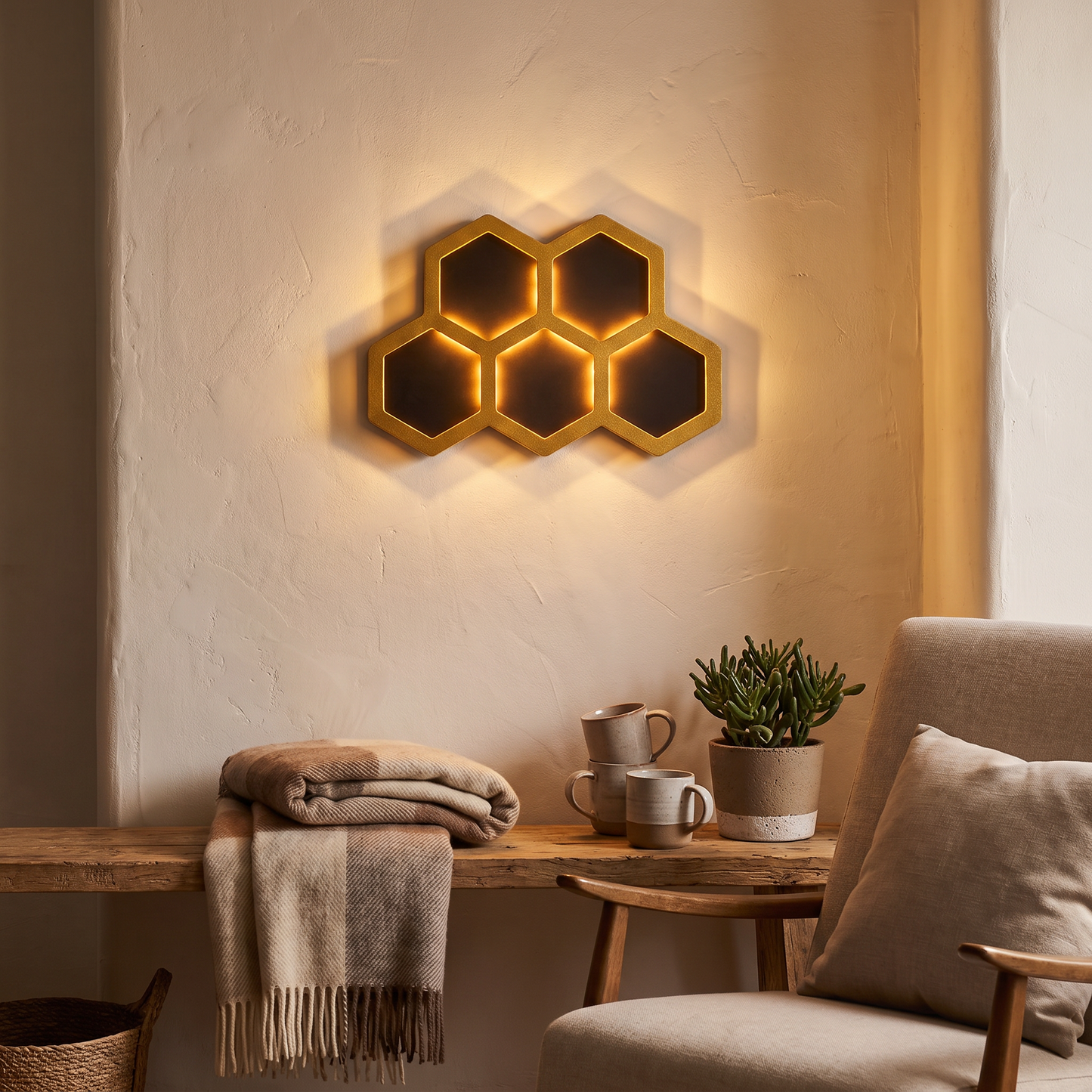 Outdoor lighting in use
