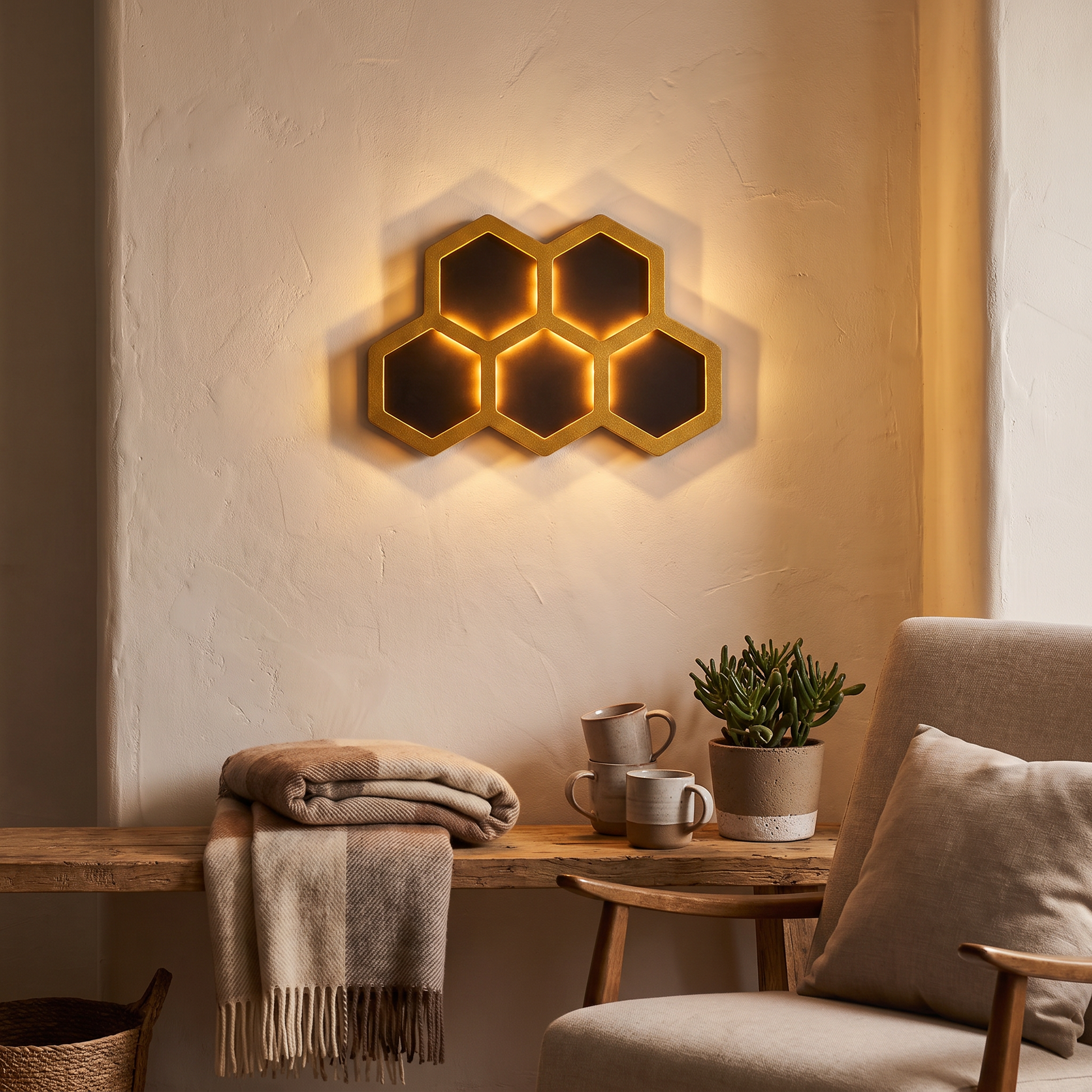 Outdoor lighting in use