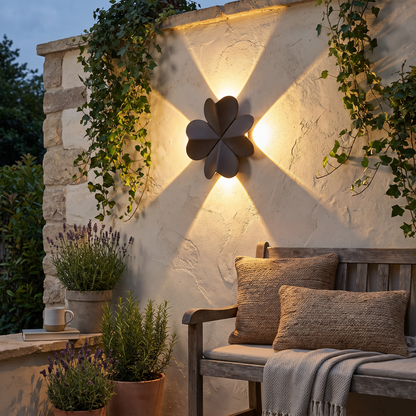 Outdoor lighting in use