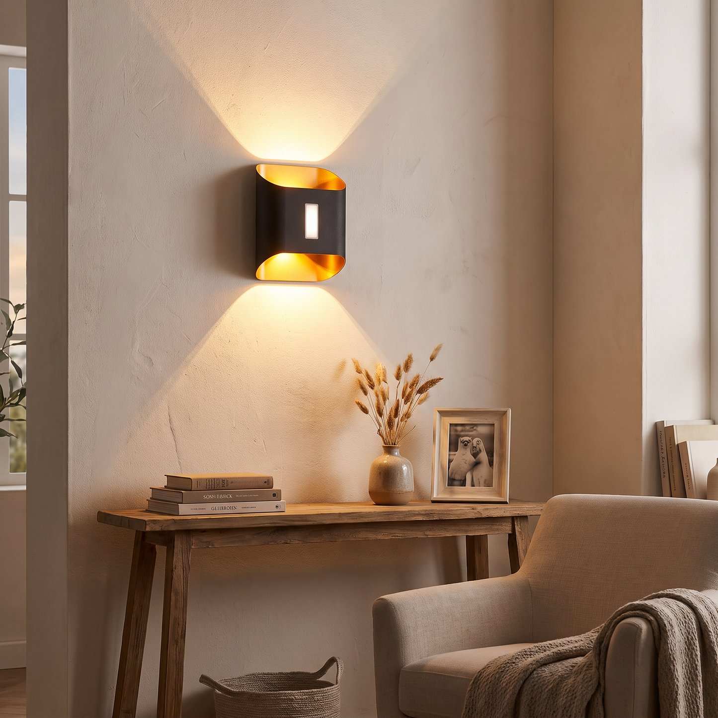 Outdoor lighting in use