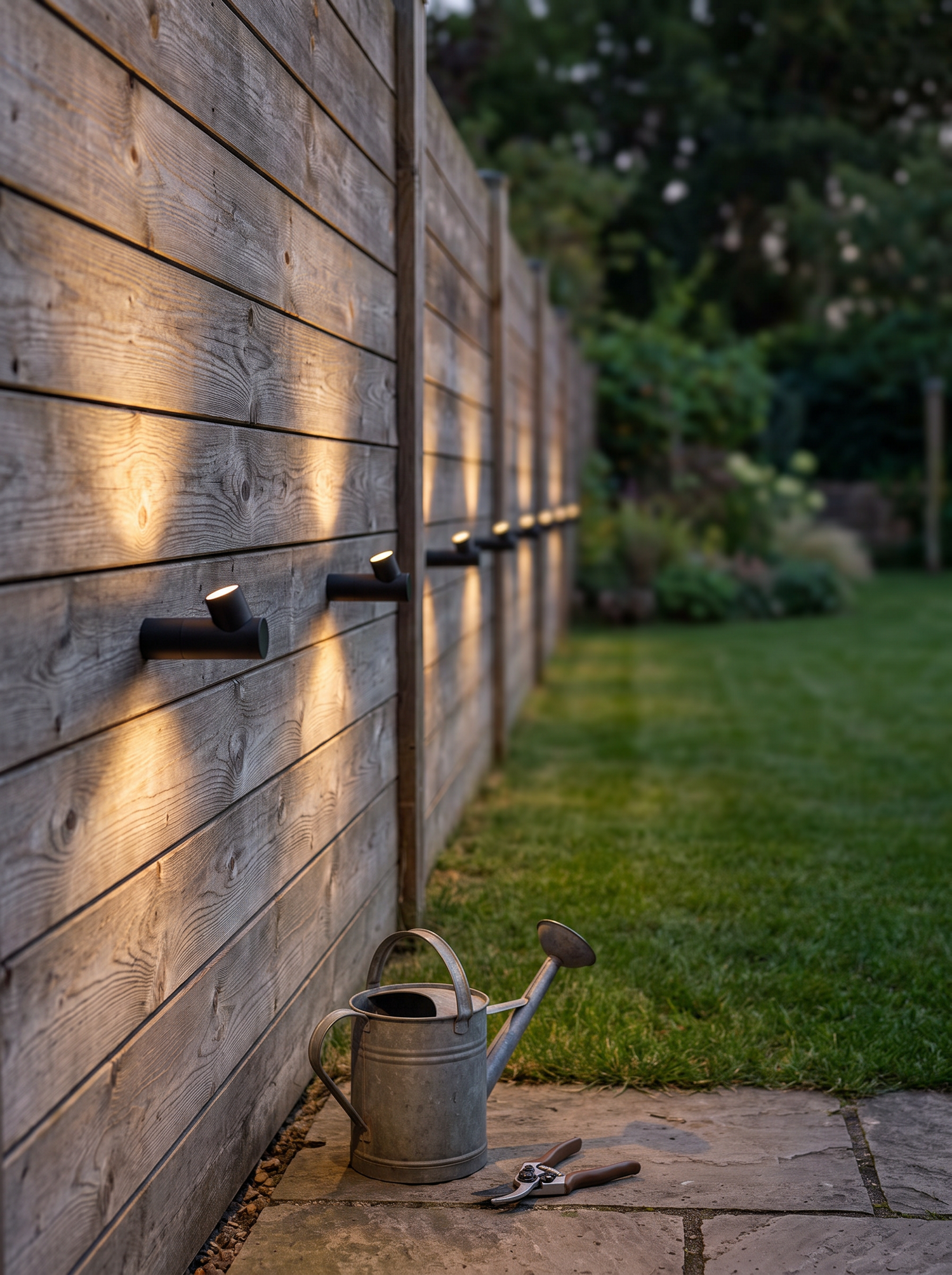 Rowan Bamboo Knot Sconce, Black White IP65 Waterproof LED Outdoor Wall